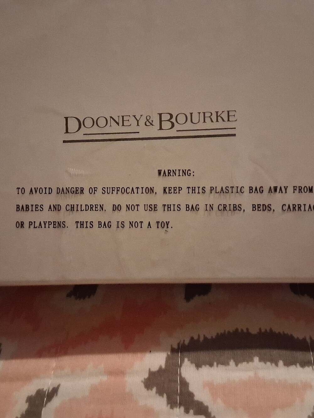 NWT Dooney & Bourke Black Multi Kite Continental Wallet